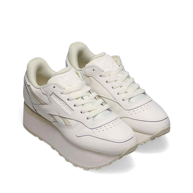 100201090 Reebok Classic Leather Triple Lift Chalk (Women's)