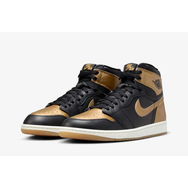 FD1437-071 Nike GS Air Jordan 1 Retro High OG Black and Gold