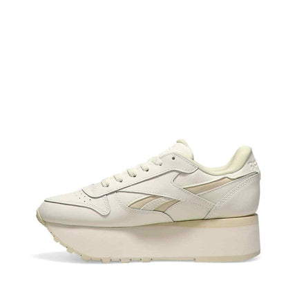 100201090 Reebok Classic Leather Triple Lift Chalk (Women's)