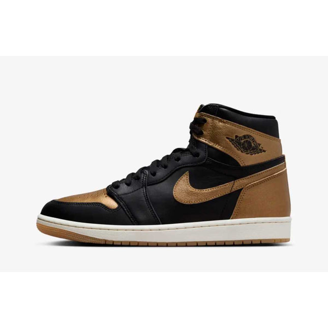 FD1437-071 Nike GS Air Jordan 1 Retro High OG Black and Gold