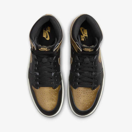 FD1437-071 Nike GS Air Jordan 1 Retro High OG Black and Gold