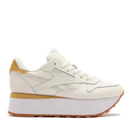 100207943 Reebok Classic Leather Triple Lift Chalk Orange (Women's)