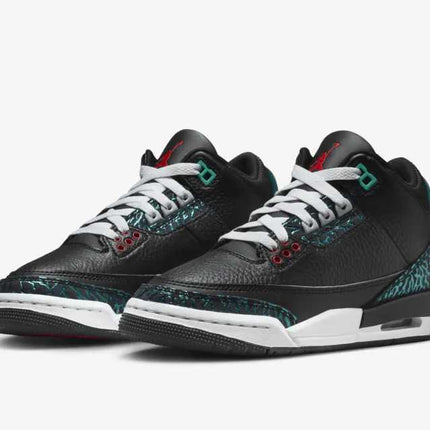 FV5437-001 Nike GS Air Jordan 3 Retro Black and Hyper Jade