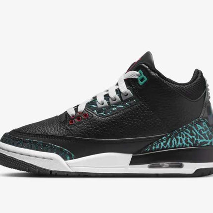 FV5437-001 Nike GS Air Jordan 3 Retro Black and Hyper Jade