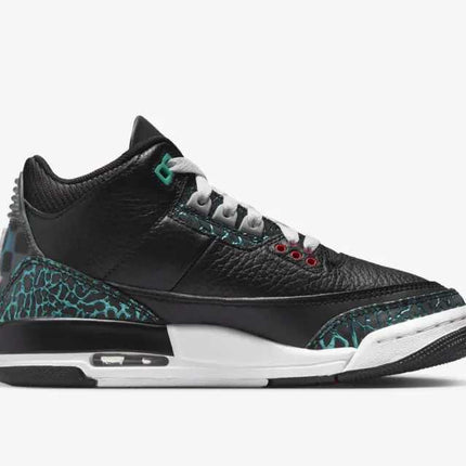 FV5437-001 Nike GS Air Jordan 3 Retro Black and Hyper Jade