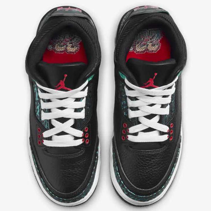 FV5437-001 Nike GS Air Jordan 3 Retro Black and Hyper Jade