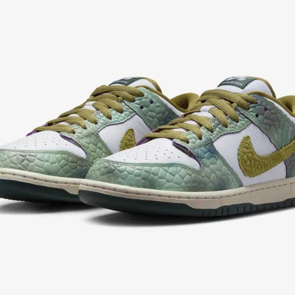 HJ3386-300 Alexis Sablone Nike SB Dunk Low Pro White and Pacific Moss (Men's)