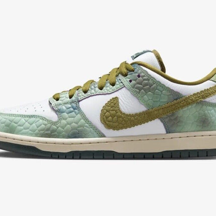 HJ3386-300 Alexis Sablone Nike SB Dunk Low Pro White and Pacific Moss (Men's)