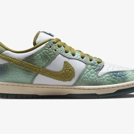 HJ3386-300 Alexis Sablone Nike SB Dunk Low Pro White and Pacific Moss (Men's)