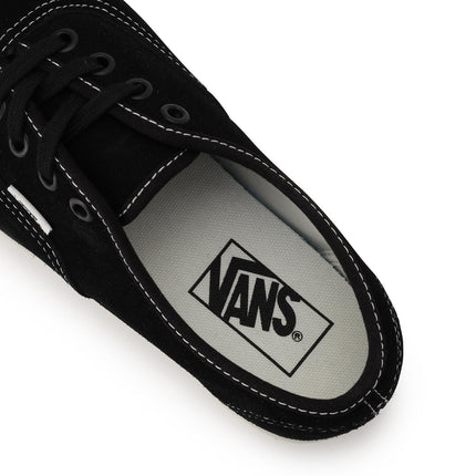 VN000D04BA2 VANS AUTHENTIC LOWPRO SUEDE BLACK WHITE (Men's)