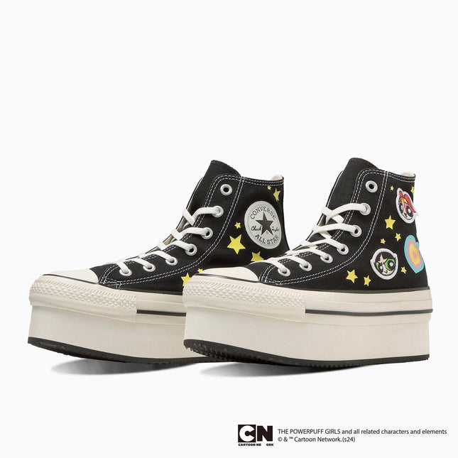 31312821 The Powerpuff Girls Converse All Star Chunkyline Hi Black (Women's)