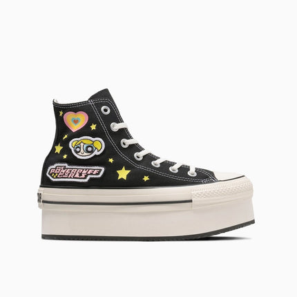 31312821 The Powerpuff Girls Converse All Star Chunkyline Hi Black (Women's)