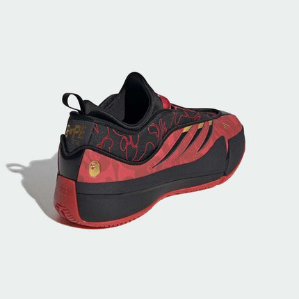 IH0786 A BATHING APE adidas Dame 9 Better Scarlet Core Black (Men's)