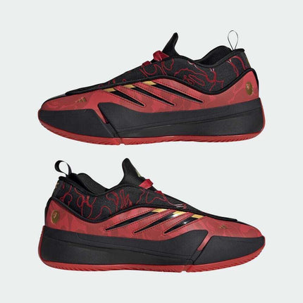 IH0786 A BATHING APE adidas Dame 9 Better Scarlet Core Black (Men's)