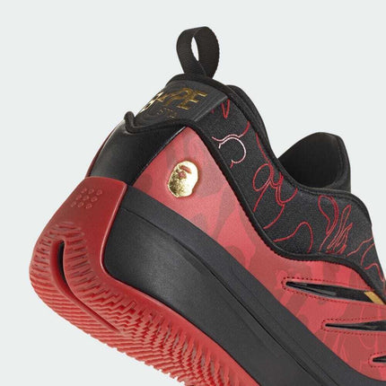 IH0786 A BATHING APE adidas Dame 9 Better Scarlet Core Black (Men's)