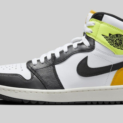 DQ0660-105 Nike Air Jordan 1 High Golf White University Gold Volt Black (Men's)