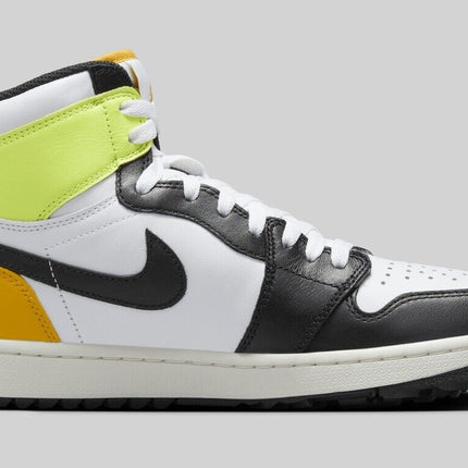 DQ0660-105 Nike Air Jordan 1 High Golf White University Gold Volt Black (Men's)