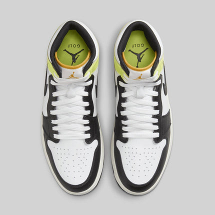 DQ0660-105 Nike Air Jordan 1 High Golf White University Gold Volt Black (Men's)