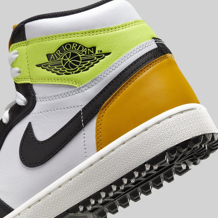 DQ0660-105 Nike Air Jordan 1 High Golf White University Gold Volt Black (Men's)