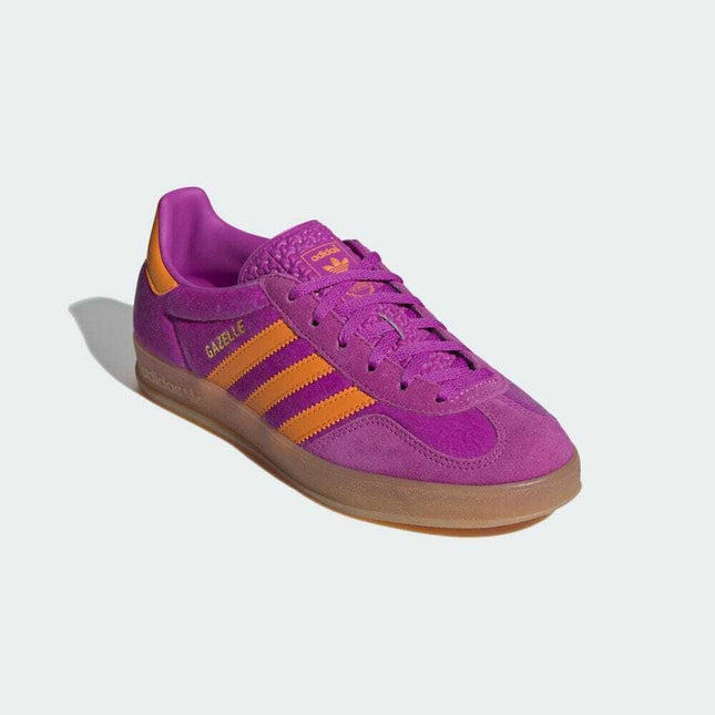 IH0277 adidas Originals Gazelle Indoor Purple Burst Orange Gum (Women's)