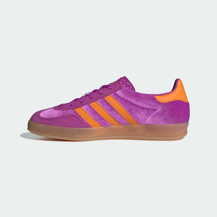 IH0277 adidas Originals Gazelle Indoor Purple Burst Orange Gum (Women's)