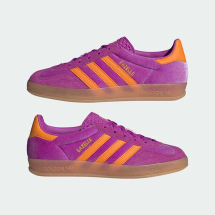 IH0277 adidas Originals Gazelle Indoor Purple Burst Orange Gum (Women's)