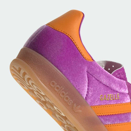 IH0277 adidas Originals Gazelle Indoor Purple Burst Orange Gum (Women's)