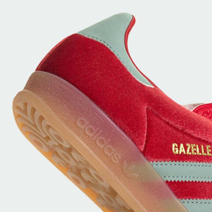 IG6786 adidas Originals Gazelle Indoor Better Scarlet Hazy Green Gum (Women's)