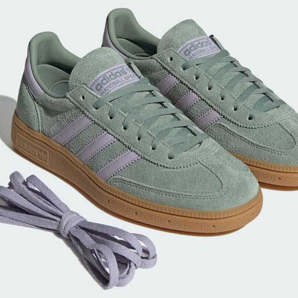 JS2857 adidas Originals Handball Spezial Silver Green Silver Dawn Gum (Men's)