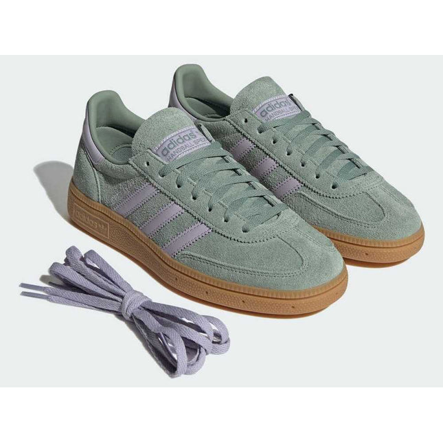 JS2857 adidas Originals Handball Spezial Silver Green Silver Dawn Gum (Men's)