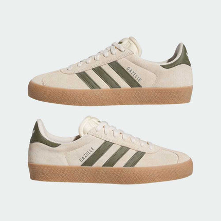 IH3351 adidas Originals Gazelle ADV Ecru Tint Focus Olive Gum (Men's)