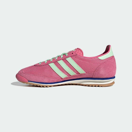 JI1879 adidas Originals SL72 OG Pink Fusion Semi Green Spark Lucid Blue (Women's