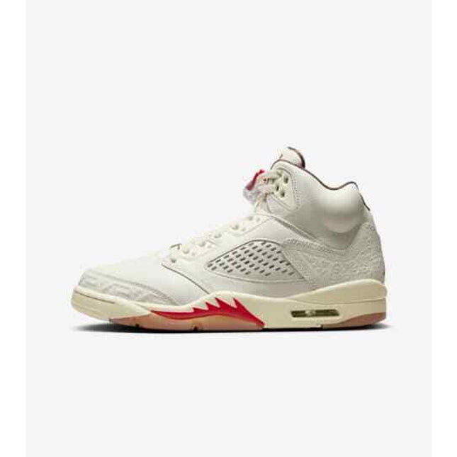 HF8833-100 Nike Air Jordan 5 Retro El Grito Sail and Dark Pony (Men's)