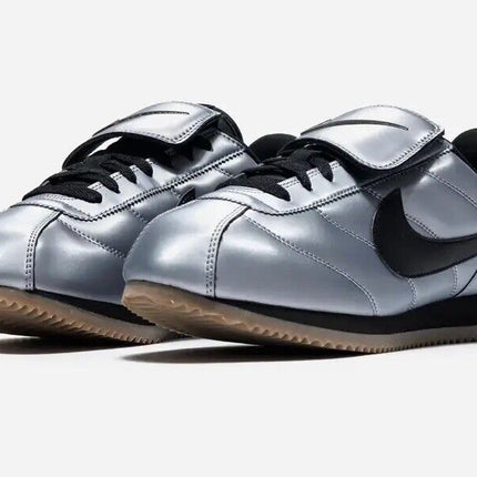 HQ3490-099 Nike Cortez Leather SE Metallic Cool Grey Black Gum Dark Brown (Men's