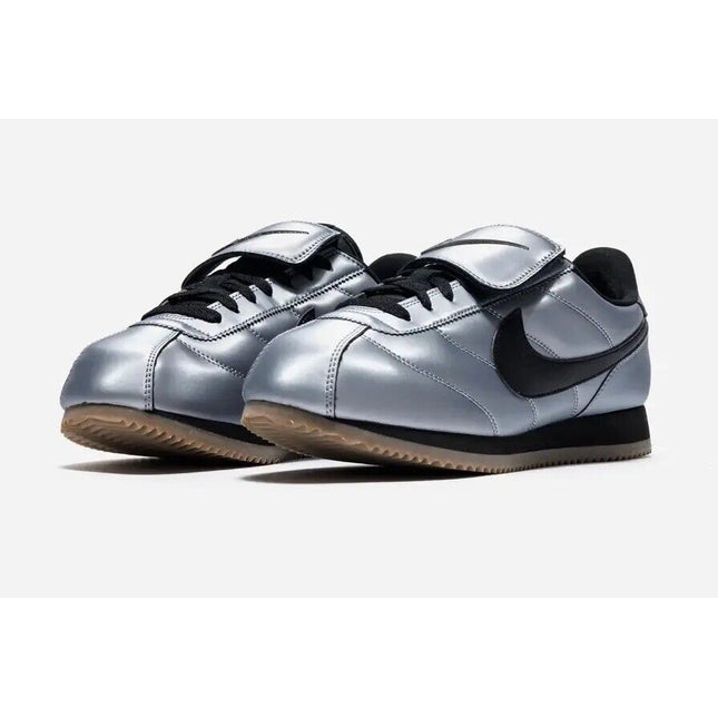 HQ3490-099 Nike Cortez Leather SE Metallic Cool Grey Black Gum Dark Brown (Men's