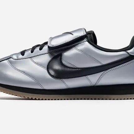 HQ3490-099 Nike Cortez Leather SE Metallic Cool Grey Black Gum Dark Brown (Men's