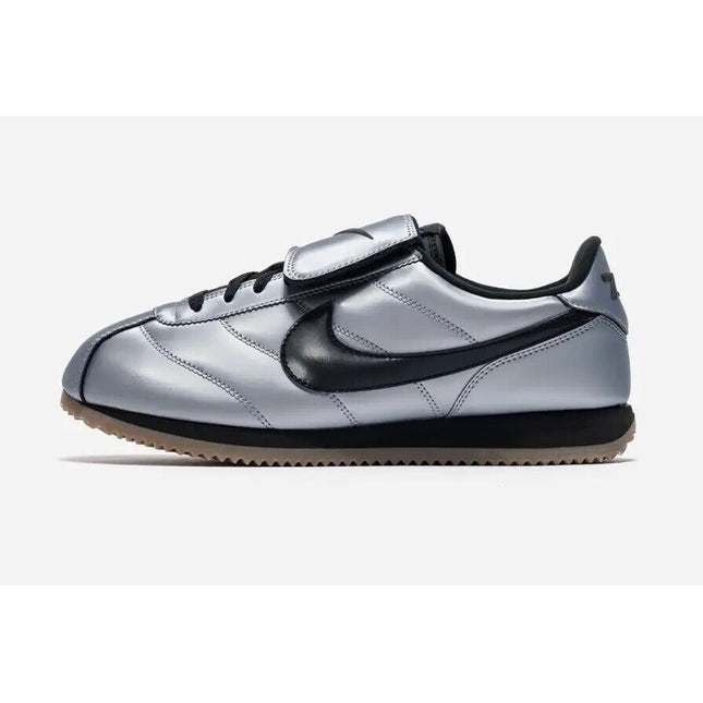 HQ3490-099 Nike Cortez Leather SE Metallic Cool Grey Black Gum Dark Brown (Men's