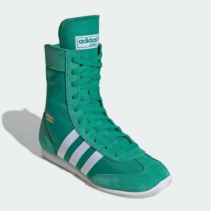 JP9933 adidas Originals Japan Mid Court Green Cloud White Gold (Women's)