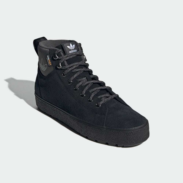 ID1383 adidas Originals Stan Smith Mid Winter Core Black Grey Six (Men's)