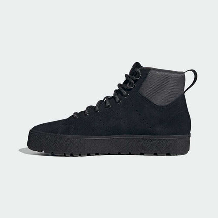 ID1383 adidas Originals Stan Smith Mid Winter Core Black Grey Six (Men's)