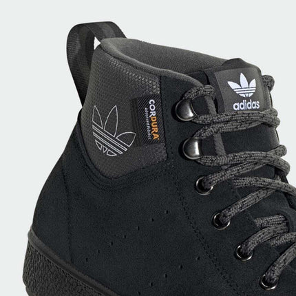 ID1383 adidas Originals Stan Smith Mid Winter Core Black Grey Six (Men's)