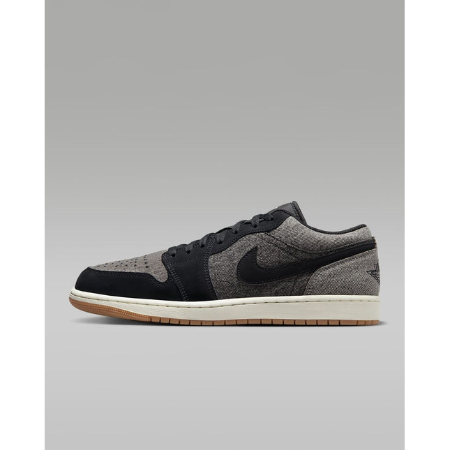 HJ4360-001 Nike Air Jordan 1 Low Black Denim (Men's)