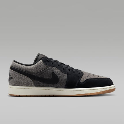 HJ4360-001 Nike Air Jordan 1 Low Black Denim (Men's)