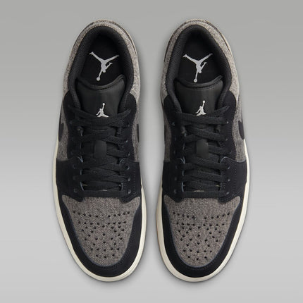 HJ4360-001 Nike Air Jordan 1 Low Black Denim (Men's)