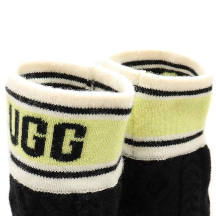 1144044-BLK UGG Women's Classic Sweater Letter Tall Black (Women's)