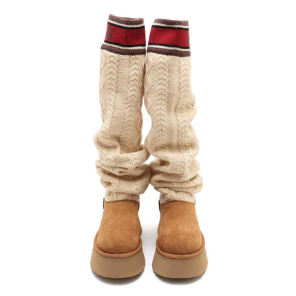 1144044-CHE UGG Women's Classic Sweater Letter Tall Chestnut (Women's)