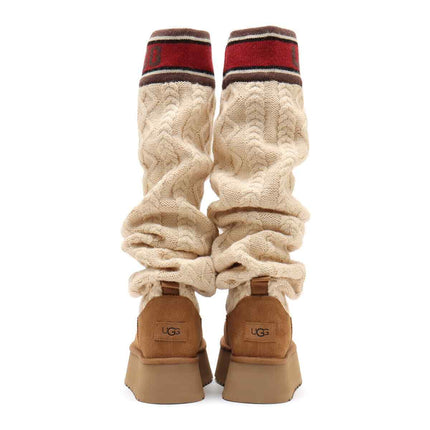 1144044-CHE UGG Women's Classic Sweater Letter Tall Chestnut (Women's)