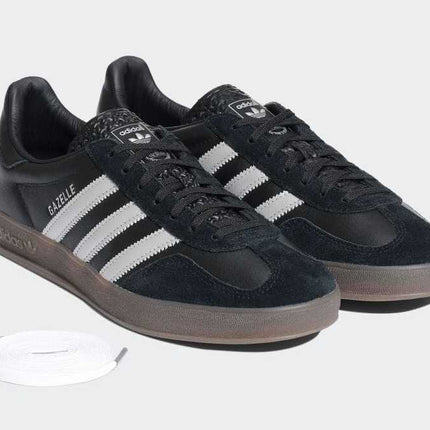 JH8837 adidas Gazelle Indoor Core Black Matt Silver Gum (Men's)