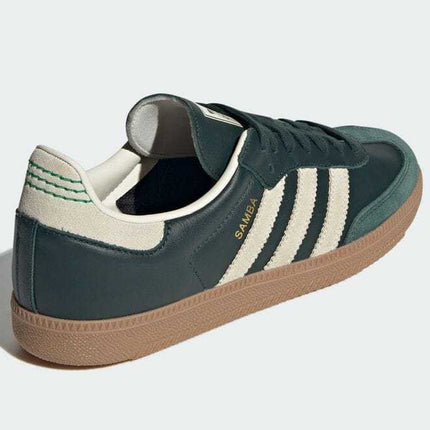 ID1483 adidas Originals Samba OG Shadow Green Cream White Gold Metallic (Men's)