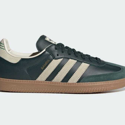 ID1483 adidas Originals Samba OG Shadow Green Cream White Gold Metallic (Men's)